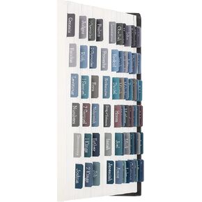 Earthy Blue Bible Tabs for Women and Men, Large Print Laminated Bible Tabs, Easy to Read, Easy to Apply, Bible Journaling Tabs