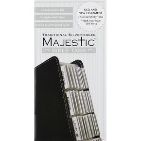 Majestic Traditional Silver-Edged Bible Tabs in Kuwait