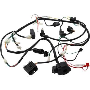 Buggy Wiring Harness Loom Gy6 Engine 125 150cc Quad ATV Electric Start Spark Plug Go Kart Kandi Go Kart Dazon