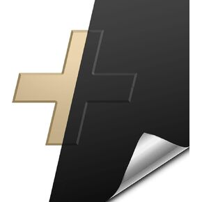 VViViD Auto Emblem Vinyl Wrap, Matte Black, Compatible with Chevy Bowtie Logo 11.8 Inches x 4 Inches sheets (x2)