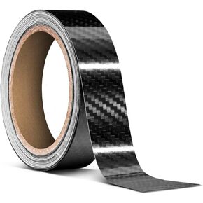 VViViD High Gloss Epoxy Black Carbon Fiber Vinyl Detailing Wrap Tape DIY Roll (3 Inch x 20ft)