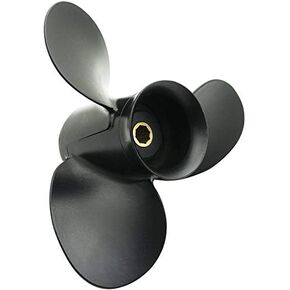 Jason Marine OEM Grade 9 x 9 Aluminum Outboard Propeller fit Mercury Engines 9.9-15HP, Hub Kits Installed, Ref No.48-828156A12, 8 Spline Tooth, RH