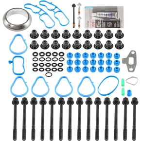 Head Gasket Set Kit, 28Pcs Engine Cylinder Head Gasket Kit Fit for 07-12 Chevy Colorado/Canyon 3.7L,07-10 H3/H3t 3.7L,07-08 I-370 3.7L OEM# HS26390PT/ES71334