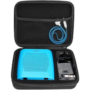 BOVKE Speaker Case Compatible with Bose Soundlink Color II Wireless Speaker Hard EVA Shockproof Carrying Case Storage Travel Case Bag Protective Pouch Box, Black