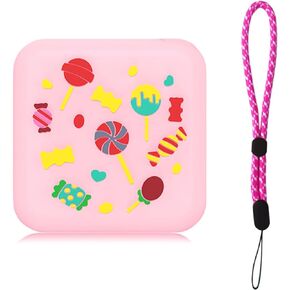 Cover Case for Yoto Mini Music Audio Player, Silicone Proetective Sleeve with Lanyard, Blue