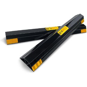 24 Inch (New Upgrade) 2 PCS Heavy Duty Car Parking Stopper for Garage, Parking Aid Protects Car, Parking Gadgets Easy to Install 2 Packs, 24" L x 3.7" W x 1.8" H