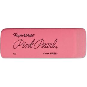 Paper Mate 70502 Pink Pearl Eraser, Medium, 3/Pack
