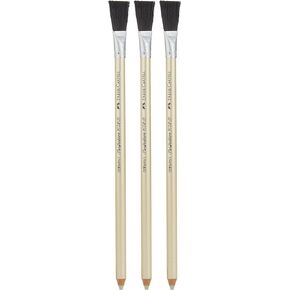 Faber-Castell Faber Castell Perfection Eraser Pencil With Brush (3-Pack)