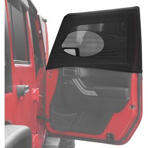 Blackout Shades for Car Side Windows, Car Curtains, Car Window Sunshades Front Custom Fit for Jeep Wrangler Jeep Cherokee Compass Grand Cherokee Liberty Renegade Rubicon Gladiator JT (2 Pack)