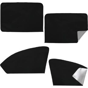 BOHAIPAN 4 Pcs Car Side Window Sun Shades, Magnetic Car Window Shade Sunshades Privacy Curtains, 100% Block Light, Suitable for Baby Sleeping, Camping UV and Privacy Protection in Kuwait