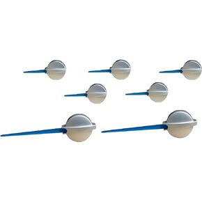 Tanin Auto Electronix Blue Needles with Silver Base for Chevrolet Silverado, Tahoe & GMC Sierra Speedometer Gauge (Set of 7 Qty)