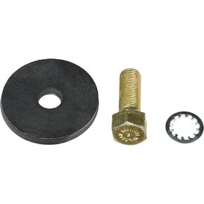 Milodon 84532 1/2" - 20 x 1-3/8" Grade 8 Heat-Treated Balancer Bolt with 1/4" Washer for Big Block Chevy, Black