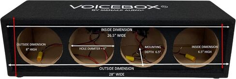 VOICEBOX by MENACE AUDIO - Empty 4 Horn Box in Saudi Arabia
