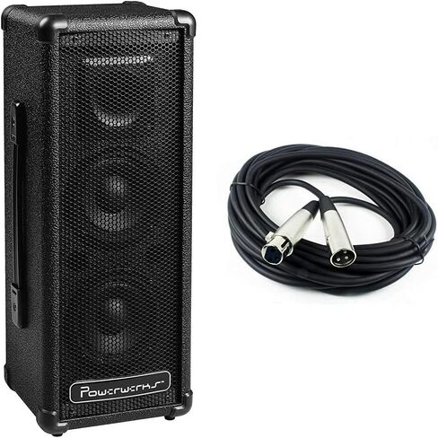 PA System (PW50) & Amazon Basics XLR Male to Female Microphone Cable - 10 Feet, Black in Saudi Arabia