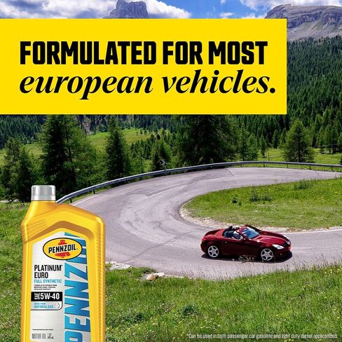 Pennzoil Euro L Full Synthetic 5W-30 Diesel Engine Oil, 1 Quart in Saudi Arabia