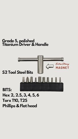 Titanium Bike Multi-Tool by LITHE GOODS. Lightweight EDC tool kit and bike accessory in Saudi Arabia
