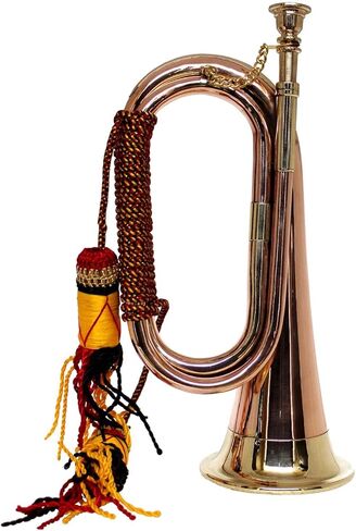 CAVALRY BUGLE CIVIL WAR WITH COPPER AND BRASS FINISH MUSICAL INSTRUMENT in Kuwait