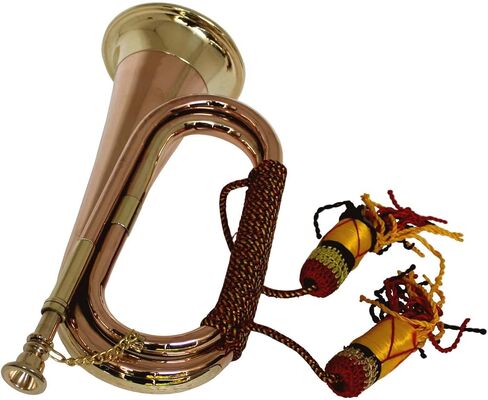 CAVALRY BUGLE CIVIL WAR WITH COPPER AND BRASS FINISH MUSICAL INSTRUMENT in Kuwait