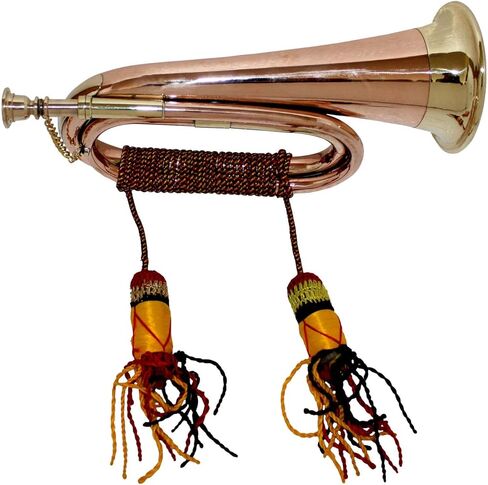 CAVALRY BUGLE CIVIL WAR WITH COPPER AND BRASS FINISH MUSICAL INSTRUMENT in Kuwait