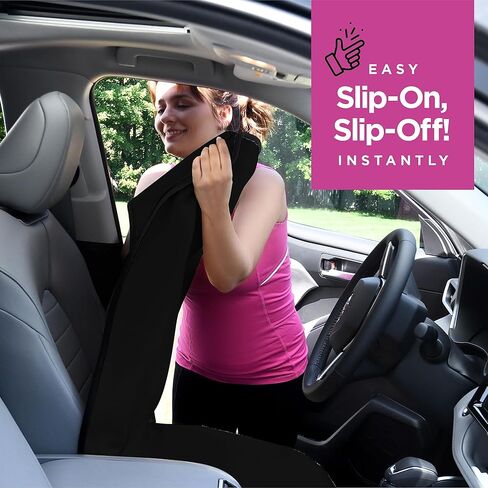 غطاء مقعد السيارة بمنشفة العرق المقاومة للماء من lebogner لمرحلة ما بعد التمارين الرياضية والجري والسباحة والشاطئ والمشي لمسافات طويلة، واقي مقعد دلو مضاد للانزلاق مناسب عالمي للسيارات وسيارات الدفع الرباعي والشاحنات، يمكن غسله في الغسالة in Kuwait