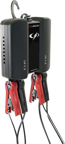 Schumacher SC1444 2A 6V/12V شاحن بطارية ثنائي البنك وصيانتها - لبطاريات الدراجات النارية، ورياضات الطاقة، والسيارات، وسيارات الدفع الرباعي، والشاحنات، والقوارب - أوتوماتيكية بالكامل in Kuwait