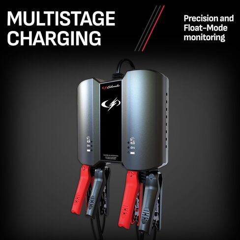 Schumacher SC1444 2A 6V/12V شاحن بطارية ثنائي البنك وصيانتها - لبطاريات الدراجات النارية، ورياضات الطاقة، والسيارات، وسيارات الدفع الرباعي، والشاحنات، والقوارب - أوتوماتيكية بالكامل in Kuwait