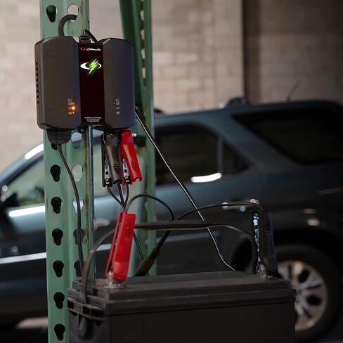 Schumacher SC1444 2A 6V/12V شاحن بطارية ثنائي البنك وصيانتها - لبطاريات الدراجات النارية، ورياضات الطاقة، والسيارات، وسيارات الدفع الرباعي، والشاحنات، والقوارب - أوتوماتيكية بالكامل in Kuwait