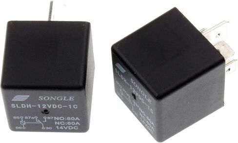 MiZOELEC 2Pcs/Set SLDH-12VDC-1C High Power Relay Winch Relay NO 80A NC 5pin SPDT Split Car Vehicle Truck Boat Spotlight Changeover Automotive Waterproof Relay in Kuwait