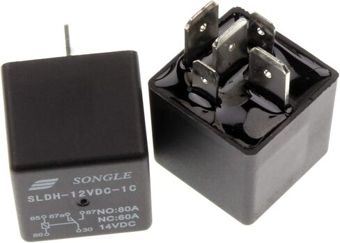 MiZOELEC 2Pcs/Set SLDH-12VDC-1C High Power Relay Winch Relay NO 80A NC 5pin SPDT Split Car Vehicle Truck Boat Spotlight Changeover Automotive Waterproof Relay in Kuwait