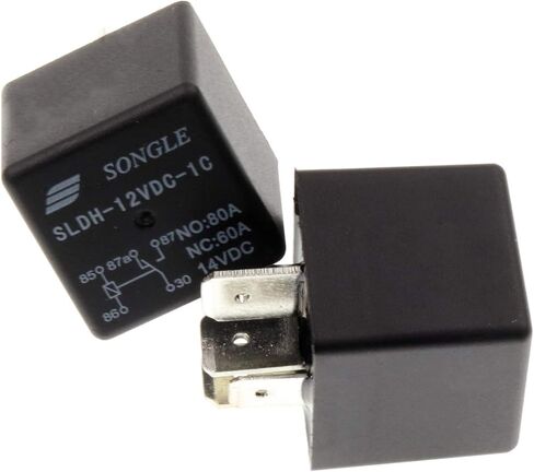 MiZOELEC 2Pcs/Set SLDH-12VDC-1C High Power Relay Winch Relay NO 80A NC 5pin SPDT Split Car Vehicle Truck Boat Spotlight Changeover Automotive Waterproof Relay in Kuwait