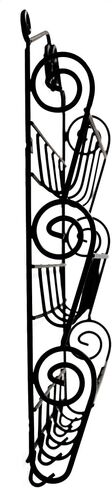 Spectrum Diversified Scroll 3-Tier Hooks Mount Entryway Mail & Keys, Wall Letter Holder for Home & Office Organization, Black in Saudi Arabia