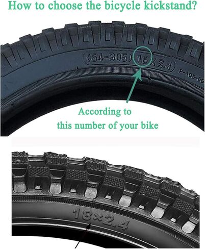 VECKUSON Kickstand for Kids Bike, Bicycle Kickstands Center Mount for 16 18 20 Inch Bicycles Adjustable Aluminum Alloy Kickstands for 16-18inch 18-20inch Mountain Bike in Kuwait