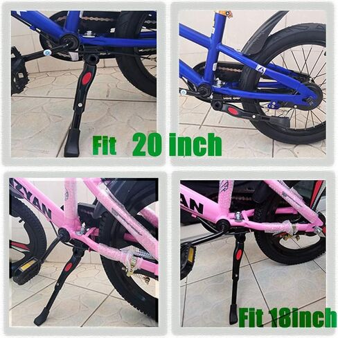 VECKUSON Kickstand for Kids Bike, Bicycle Kickstands Center Mount for 16 18 20 Inch Bicycles Adjustable Aluminum Alloy Kickstands for 16-18inch 18-20inch Mountain Bike in Kuwait