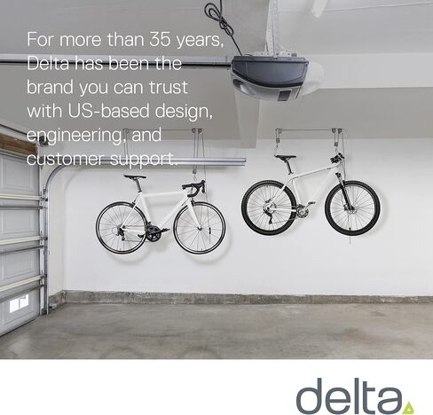 Bike Hoist- Heavy Duty for Space Saving - Road, Commuter & Mountain Bikes, Holds Kayaks & Ladders - No-Hassle Installation for Quick & Easy Access in Kuwait