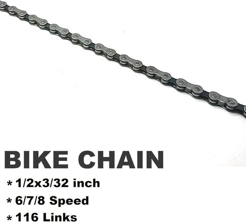 سلسلة دراجة 6/7/8 سرعة سلسلة دراجات 1/2 × 3/32 بوصة، 116 وصلة in Kuwait