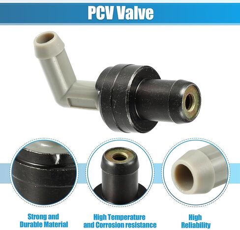 Uxcell PCV صمام العادم إيجابي علبة المرافق صمامات التهوية لتويوتا كامري 1991-2011 لتويوتا 4 عداء 1989-2003 رقم 1220462010 أسود رمادي in Kuwait