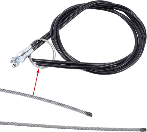 Vehicle Universal Emergency Parking Brake Cable Kit Replace for #330-9371#140-14415-R Repair with 96 inch Metal Sheath in Kuwait