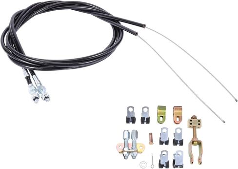 Vehicle Universal Emergency Parking Brake Cable Kit Replace for #330-9371#140-14415-R Repair with 96 inch Metal Sheath in Kuwait