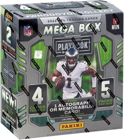 2022 Panini Playbook NFL Football MEGA Box (5 pks/bx) in Saudi Arabia