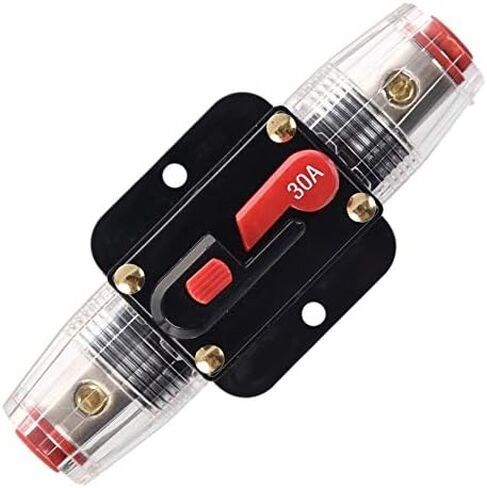 ANJOSHI قطاع دارة 150amp 20-150A أصحاب الصمامات المضمنة لصوت السيارة والأمبير حماية الزائد إعادة تعيين الصمامات العاكس 12V-48V DC استبدال الصمامات in Kuwait