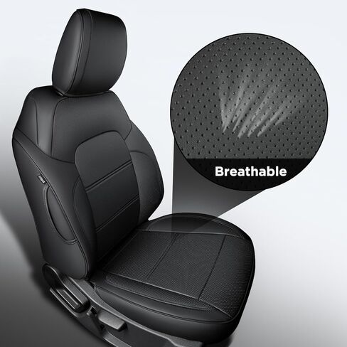 BAMACAR® لأغطية مقاعد Ford Bronco 2023 2022 2021 (مجموعة كاملة من 4 أبواب) أغطية مقاعد برونكو من الجلد الأسود ملفوفة بالكامل 2023 لأغطية مقاعد برونكو 2023 2022 2021 ملحقات Ford Bronco in Kuwait