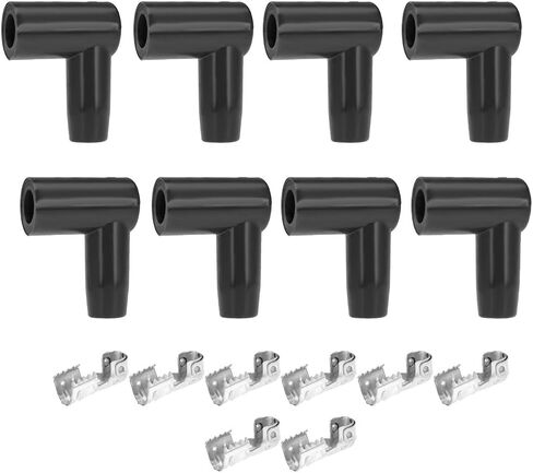 طقم طرفي 90 درجة أحذية HEI ومحطات قفل إيجابية لفائف التمهيد شرارة التوصيل سلك الإشعال 8 قطعة in Kuwait