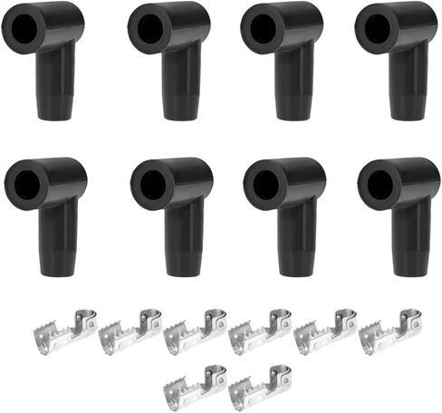 طقم طرفي 90 درجة أحذية HEI ومحطات قفل إيجابية لفائف التمهيد شرارة التوصيل سلك الإشعال 8 قطعة in Kuwait