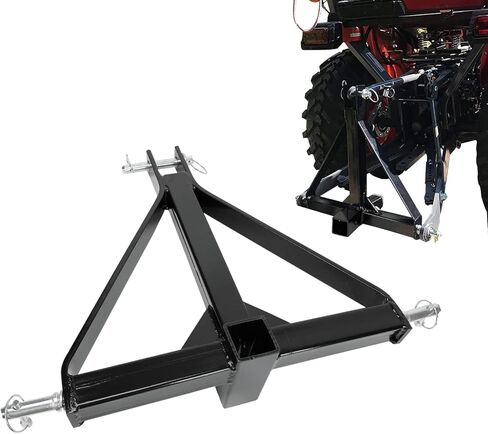 2" Receiver 3 Point Quick Trailer Hitch Category 1, Heavy Duty Tractor Tow Drawbar Adapter Compatible with BX Kubota, John Deere, LM25H WLM Tractor, NorTrac, Kioti, Yanmar, Cat in Kuwait