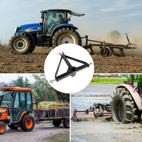 2" Receiver 3 Point Quick Trailer Hitch Category 1, Heavy Duty Tractor Tow Drawbar Adapter Compatible with BX Kubota, John Deere, LM25H WLM Tractor, NorTrac, Kioti, Yanmar, Cat in Kuwait