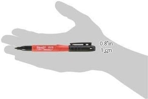 Milwaukee Inkzall Point Markers, Fine, Black, Pack of 12 in Saudi Arabia