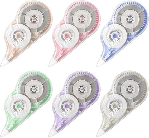 6 قطع من أشرطة تصحيح التبييض، شريط تصحيحي للكتابة الخاطئة الصحيحة، 39.4 قدمًا لكل شريط أبيض مقاوم للتمزق لمستلزمات المكتب المدرسية للطلاب في موسم المدارس (إجمالي 236 قدمًا) in Kuwait