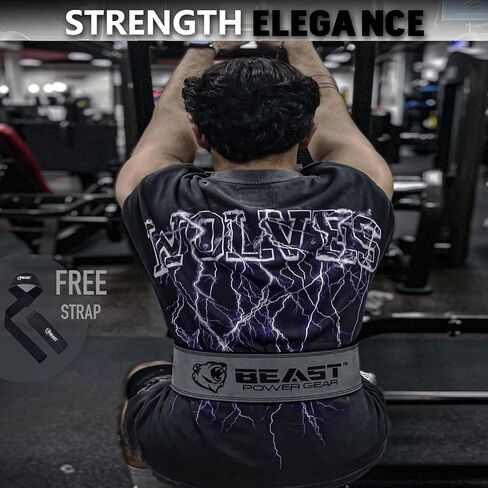 حزام رفع الأثقال من Beast Power Gear بإبزيم رافعة 10 مم 13 مم سميك و4 بوصات حزام مجاني لرفع الأثقال، رفع الأثقال، رفع الأثقال، القرفصاء للرجال والنساء in Saudi Arabia