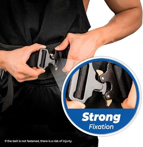Buckle Dip Belt for Weight Lifting - (300 lb) for Experts Heavy Duty Steel Chain with 4" Comfortable Neoprene Waist Support - Man U Fiture Pull Up Weightlifting Belt in Saudi Arabia
