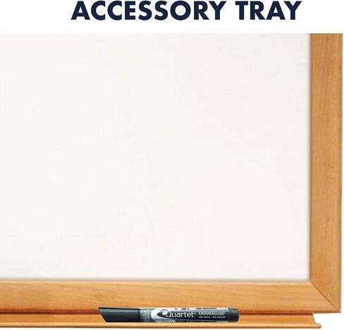 Quartet Combination Whiteboard & Corkboard, 3' x 2' Combo White Board & Cork Board, Black Frame (S563) in Saudi Arabia